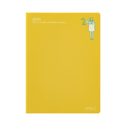Midori Pocket Diary 2024 - Ojisan - A6 - Monthly