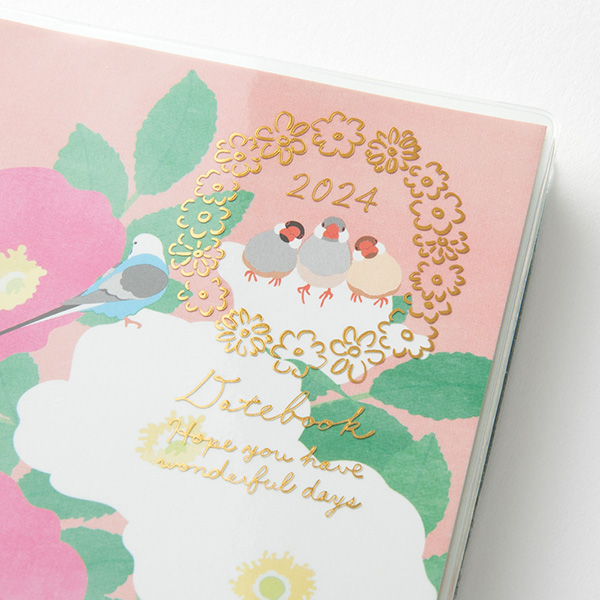 Midori Pocket Diary 2024 Bird A6 Yoseka Stationery