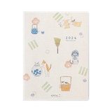 Midori Pocket Diary 2024 - Cat - A6