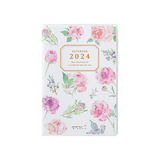 Midori Pocket Diary 2024 - Flowers - Mini