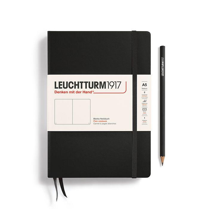 Leuchtturm1917 Hardcover Medium Notebook - A5 - Plain