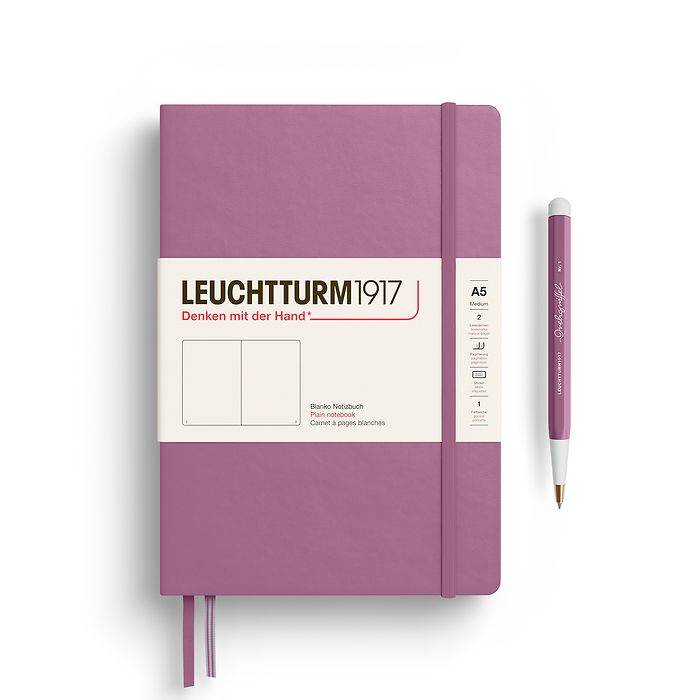 Leuchtturm1917 Hardcover Medium Notebook - A5 - Plain – Yoseka