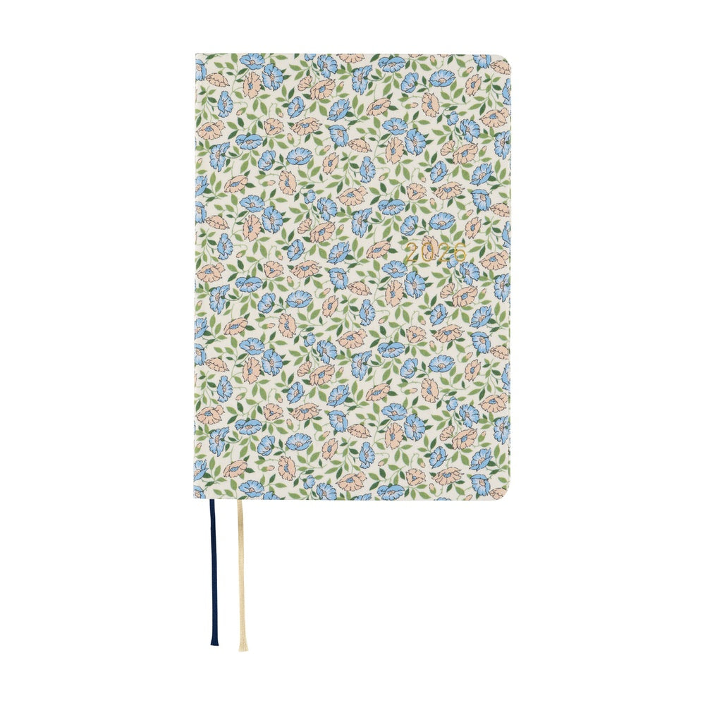 Hobonichi Techo HON 2026 - A6 - Liberty Fabrics: Sasha Kiora - English