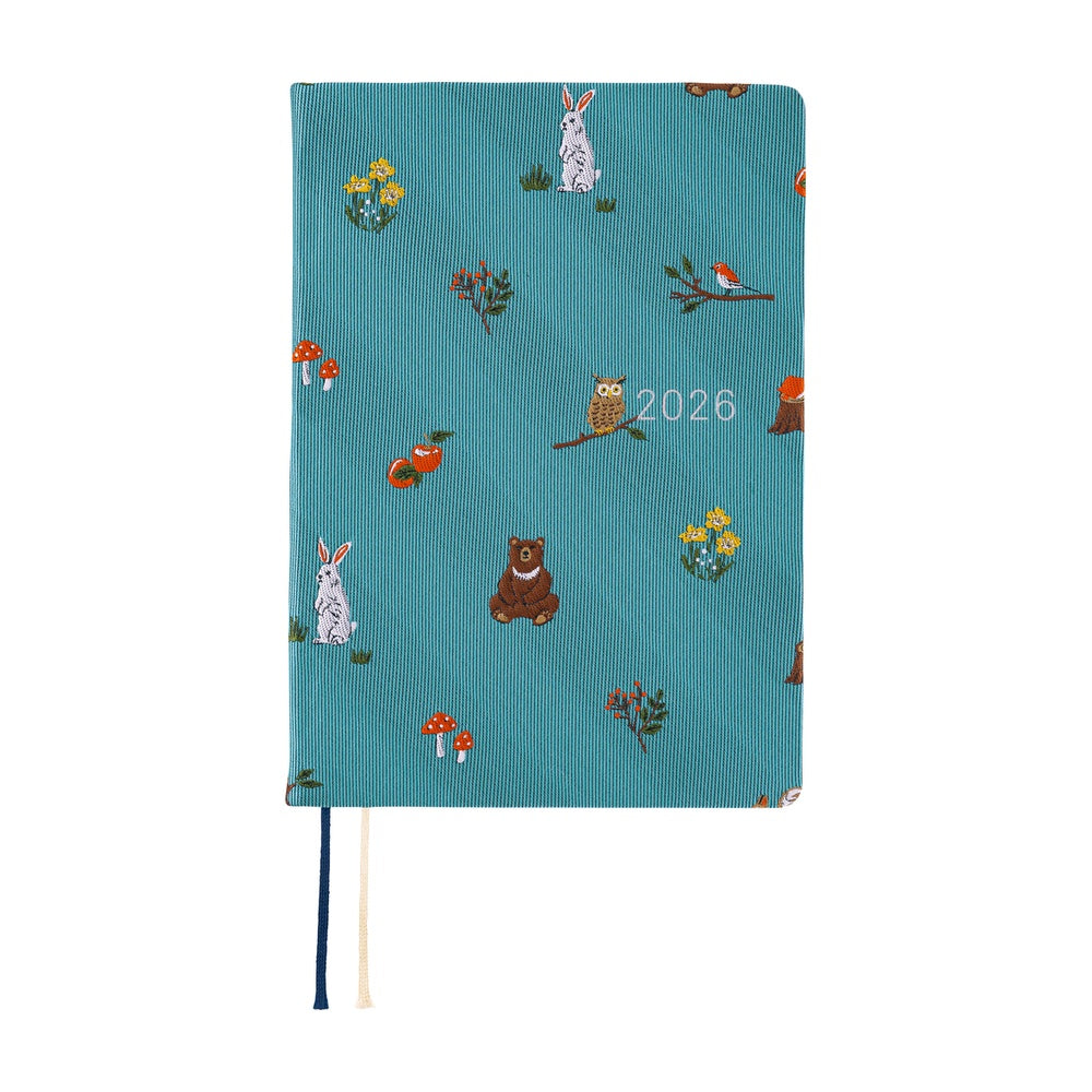 Hobonichi Techo HON 2026 - A6 - Bow & Tie: In the Forest - English