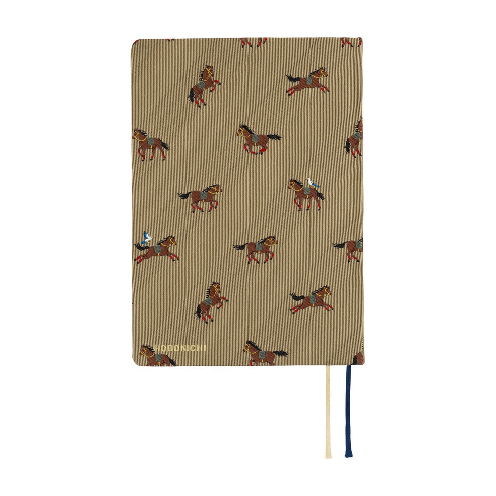 Hobonichi Techo HON 2026 - A6 - Bow & Tie: Galloping Horses - English