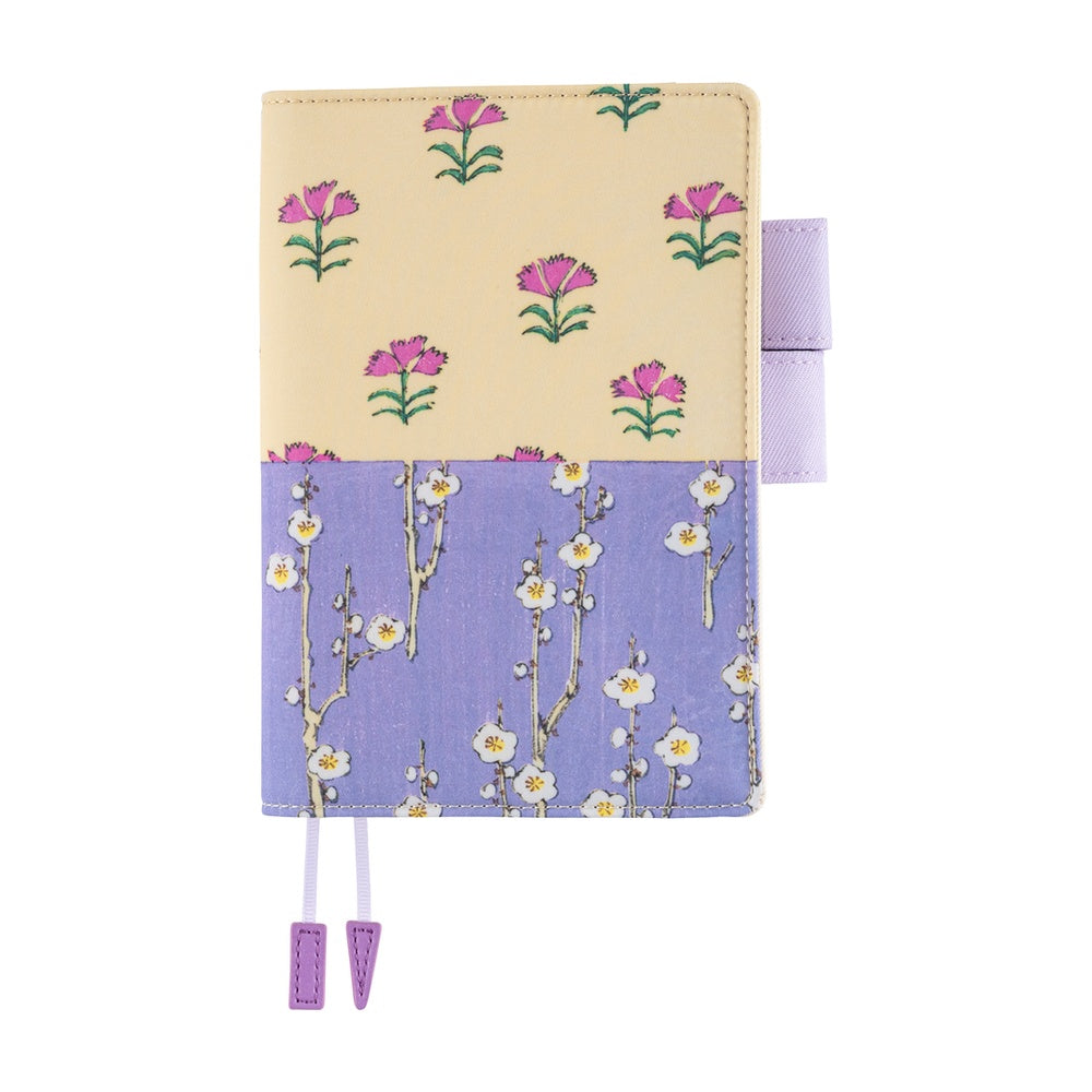 Hobonichi Original Book & Cover 2026 - Unsodo: Bijutsukai (Plum and Dianthus) - April Start - A6