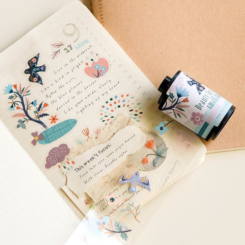 MU Kiss-Cut PET Roll Tape - #6 – Yoseka Stationery