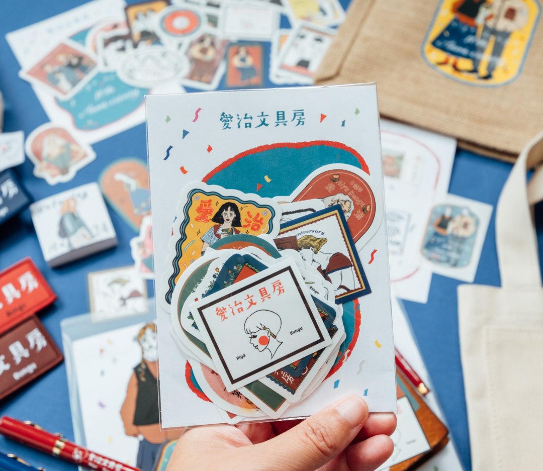 La Dolce Vita Sticker Set - Aiya Bungu Stationery Store 10th Anniversary - Set of 24
