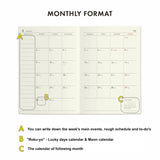 Hightide Weekly Planner 2025 Panda - A6 (Pre-Order Starts July, Ships mid-late September)