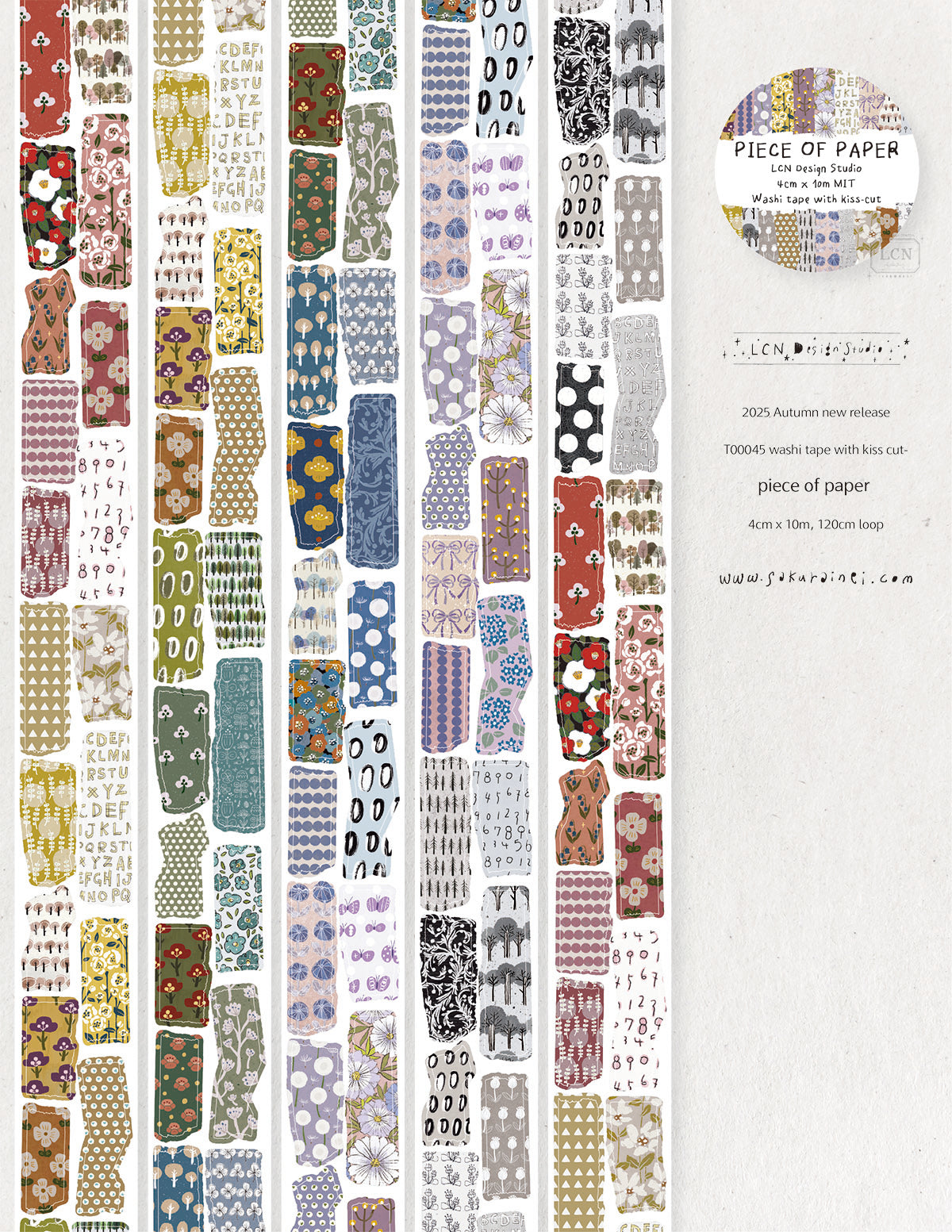 LCN Kiss-cut Masking Tape - Piece of Paper (Coming Soon)