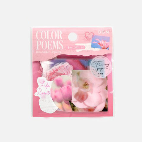 BGM Deco Sticker - Color Poems - Pink
