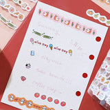 BGM Planner Stickers Roll - Mini Linea - Red