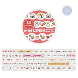 BGM Planner Stickers Roll - Mini Linea - Red