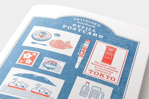 TRAVELER's Regular Size Refill - TOKYO Postcard - Limited Edition (Pre-order starts 4/10 12pm EST. Shipping late April)