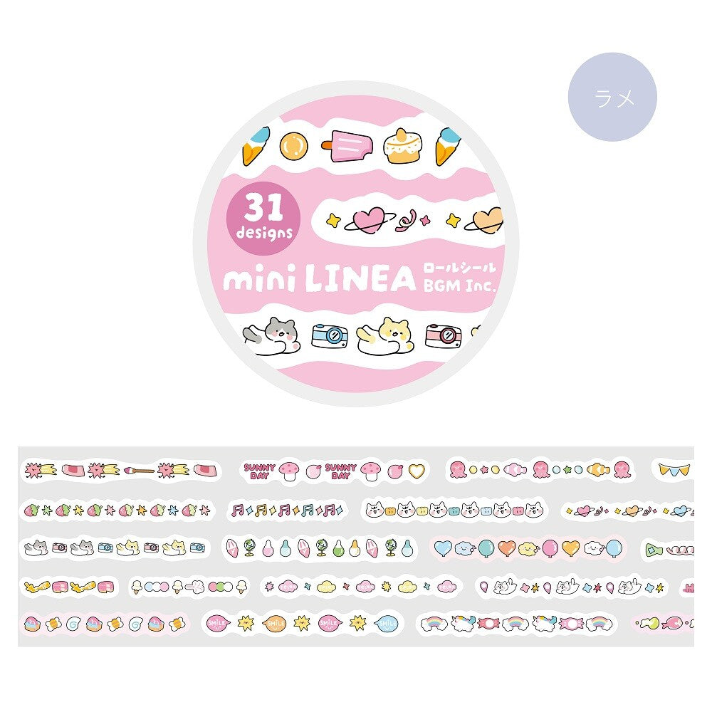 BGM Planner Stickers Roll - Mini Linea - Rose Pink