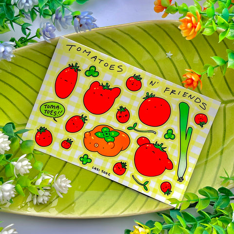 Lazi Sooz Tomato Friends Sticker Sheet