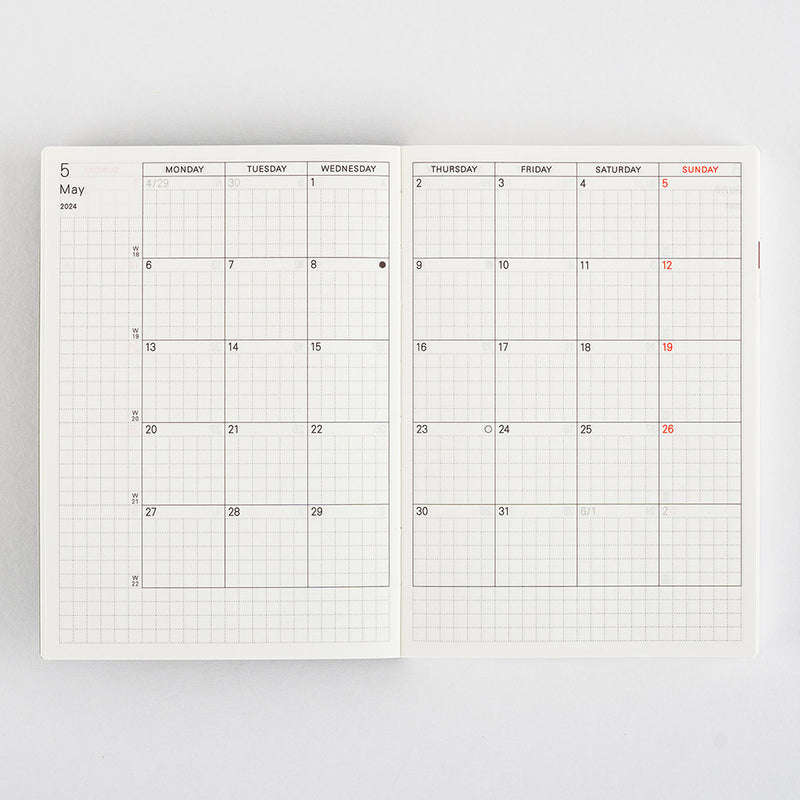 Hobonichi Stencil - Schedule – Yoseka Stationery