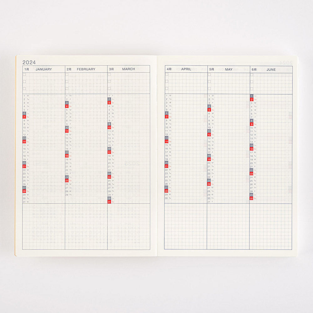 Hobonichi Techo Cousin 2025 English Edition A5 Yoseka Stationery