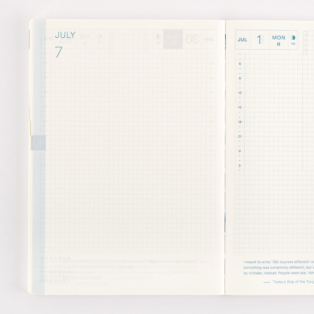 Hobonichi Techo Cousin 2024 English Edition A5 Yoseka Stationery