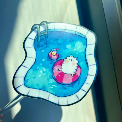 LAZI SOOZ Pool Alpaca Sticker