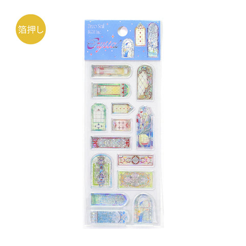 BGM -  Crystal Seal Sticker Sheet - Stained Glass