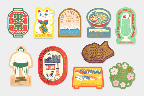 TRAVELER'S Notebook - TOKYO Sticker Set - Limited Edition (Pre-order starts 4/10 12pm EST. Shipping late April)