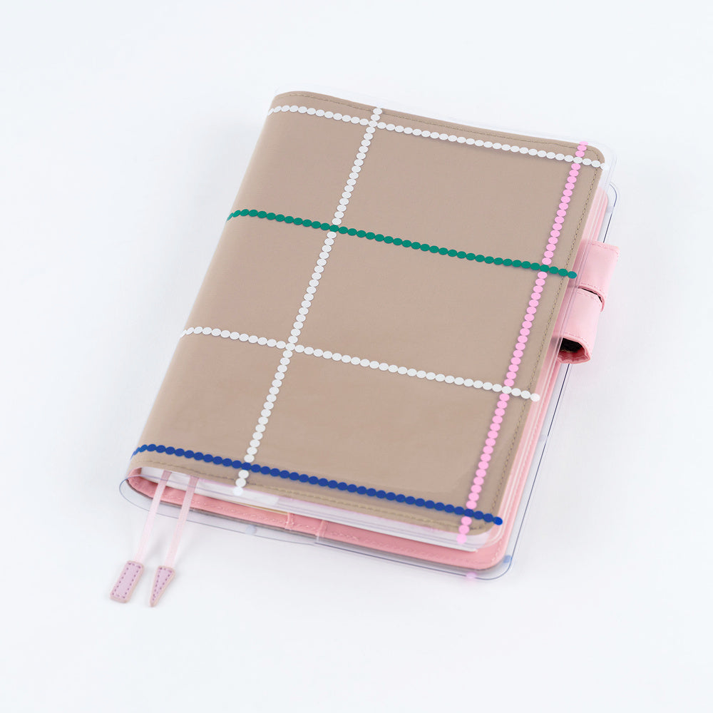Hobonichi 2027 Cover on Cover - Yoshie Watanabe: Dotted Plaid - A5 (Order Starts Aug 31st @ 10pm ET)