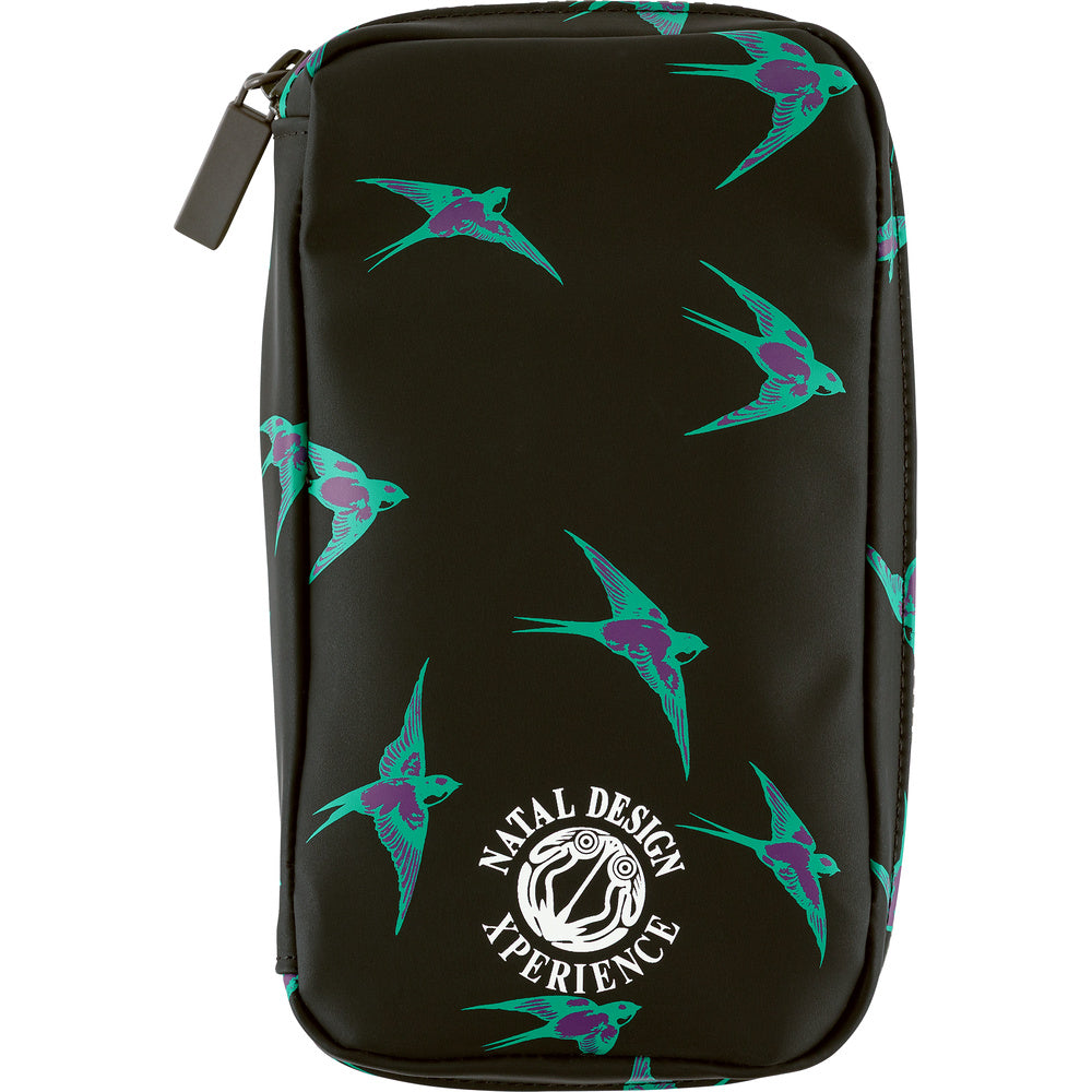 Hobonichi 2027 Small Drawer Pouch - Natal Design: Lucky Swallow (Order Starts Aug 31st @ 10pm ET)