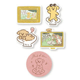 Furukawa Paper Flake Stickers - Museum Animals - Birth of Venus