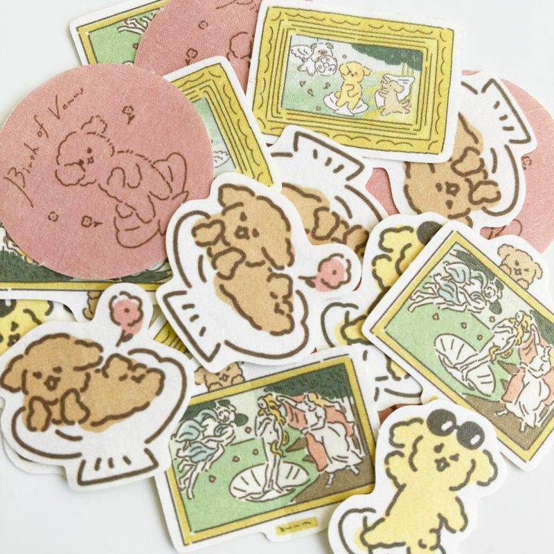 Furukawa Paper Flake Stickers - Museum Animals - Birth of Venus