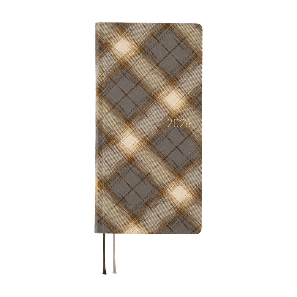 Hobonichi Techo Weeks 2026 - Shirt Fabric: Foggy Plaid