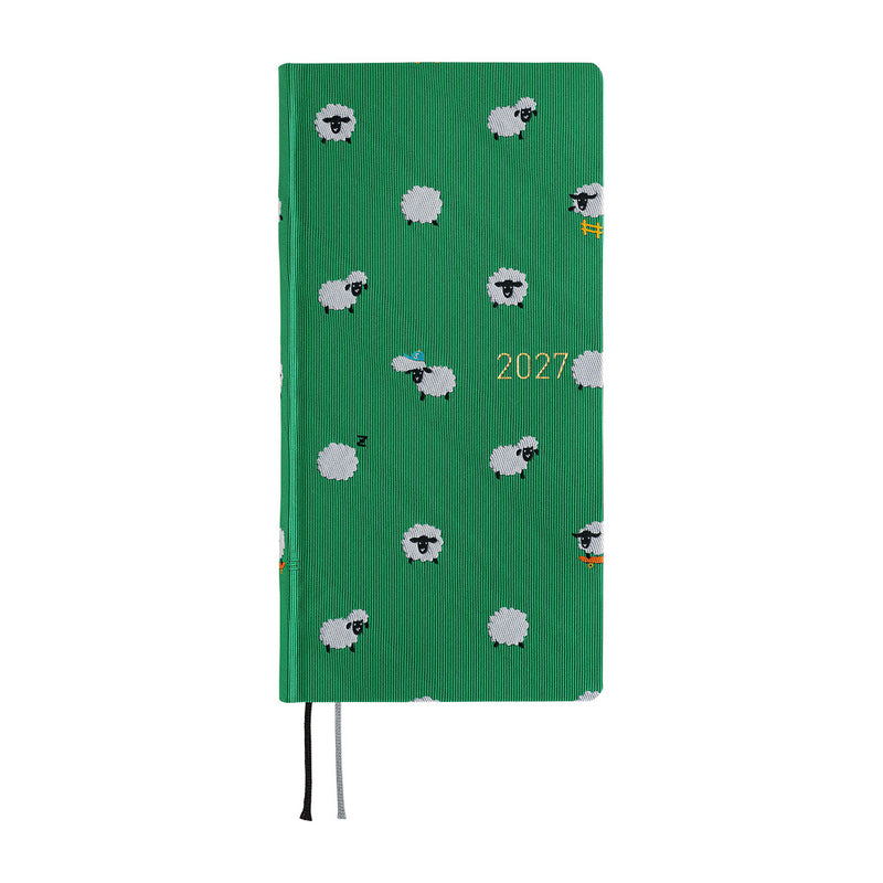 Hobonichi Techo Weeks Mega 2027 - Bow & Tie: Sheep Sheep Sheep