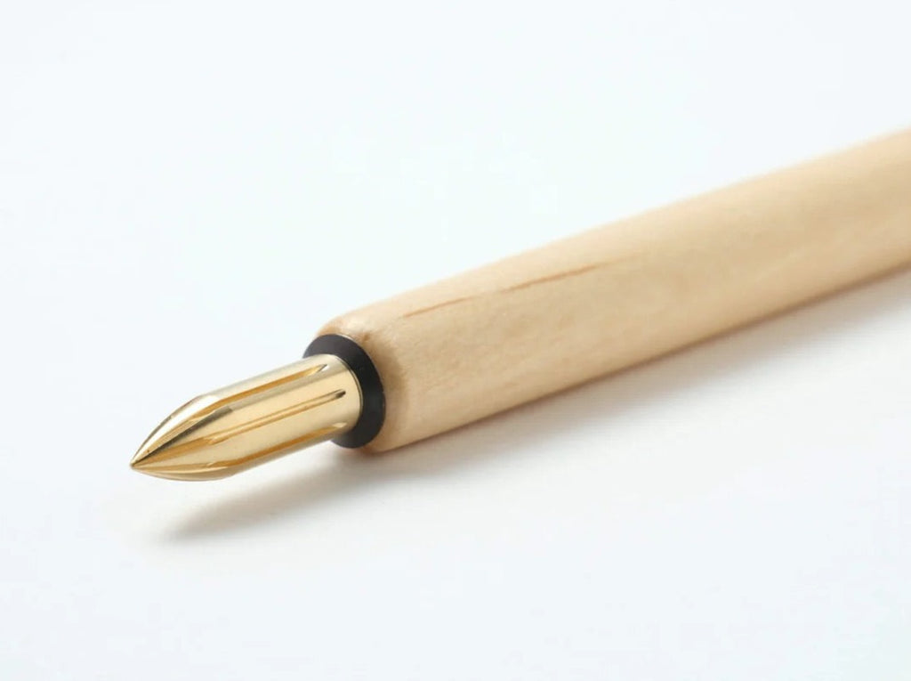 Kakimori Nib Holder White Sakura Wood Yoseka Stationery