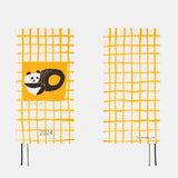 Hobonichi Techo Weeks 2024 - Jin Kitamura: Love it (Panda) Yellow Plaid - April Start