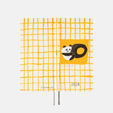 Hobonichi Techo Weeks 2024 - Jin Kitamura: Love it (Panda) Yellow Plaid