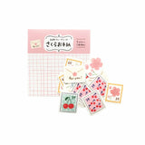 Furukawa Paper "Pochitto" Flake Sticker - Sakura Letter