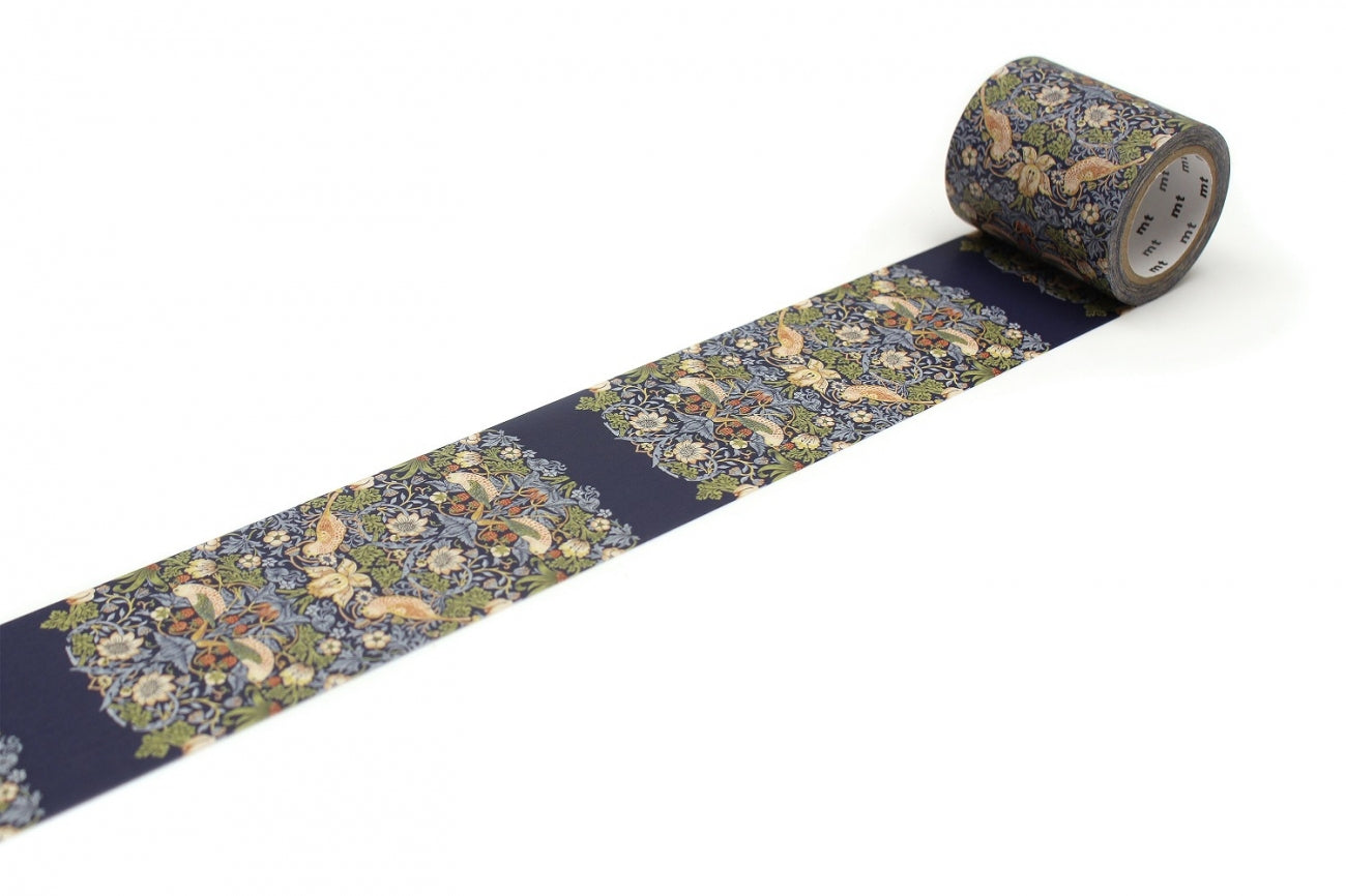 mt Washi Tape - Morris & Co. - Strawberry Thief Indigo / Mineral
