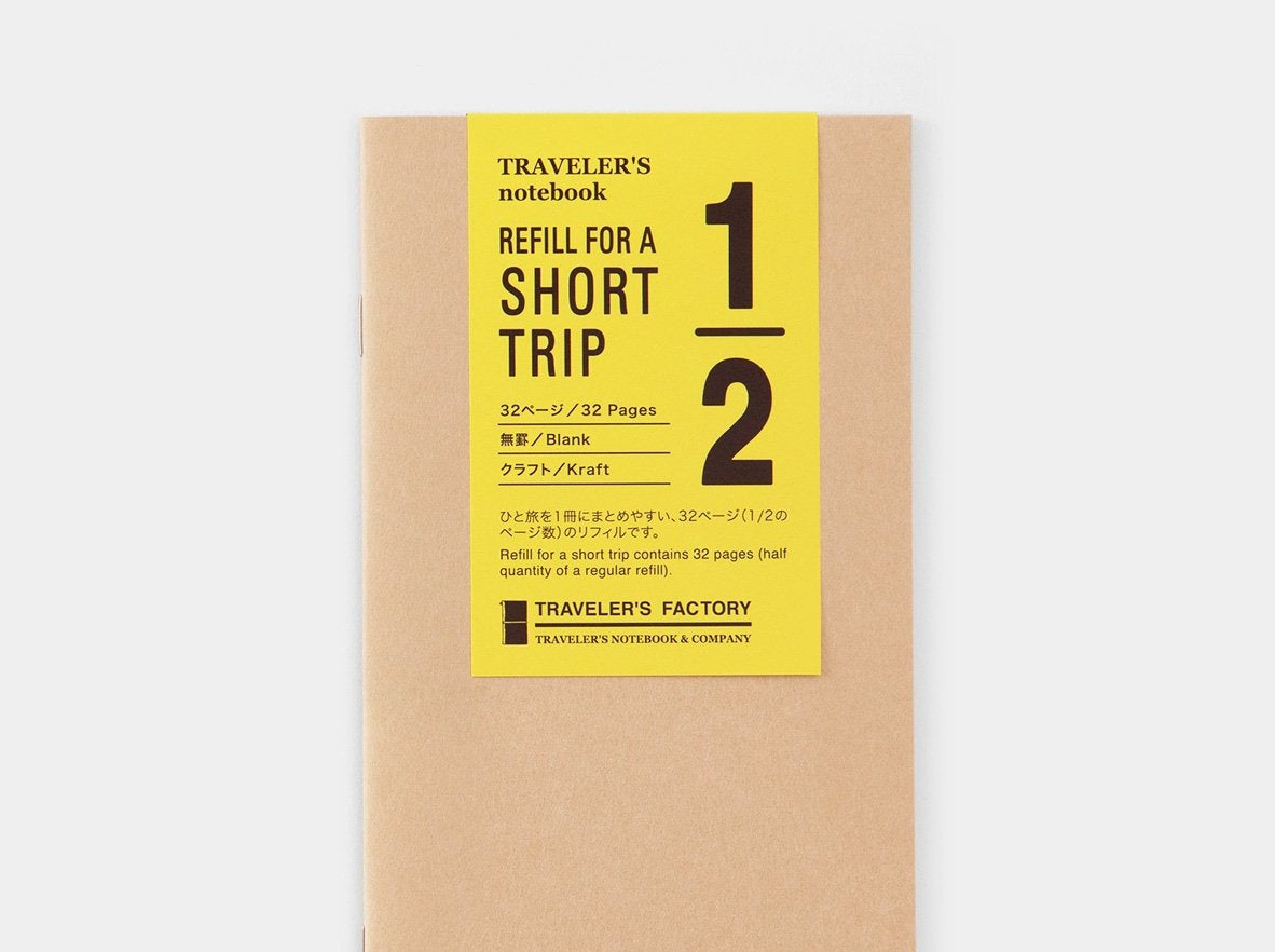 TRAVELER's Refill For A Short Trip - Regular Size Refill - Kraft Paper