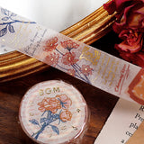 BGM Washi Tape - Special Romance in the Garden Red