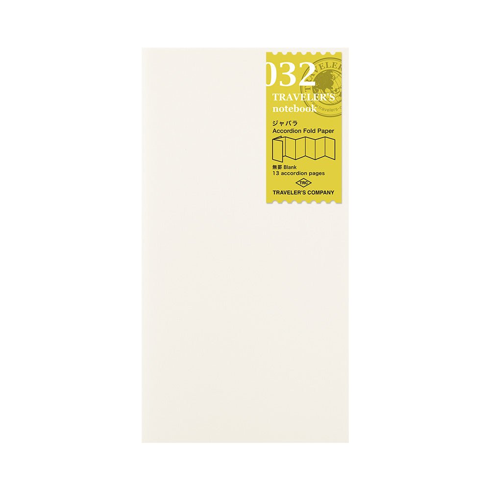 TRAVELER's Regular Size Refill - Accordion Fold Paper - 032