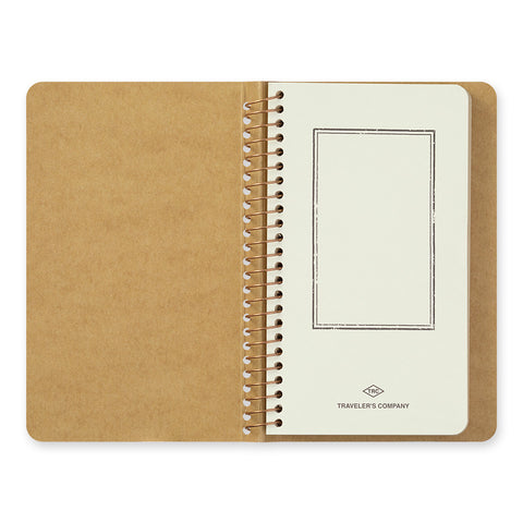 Traveler's Company - Spiral Ring Notebook - Blank DW Kraft Paper - A6 Slim