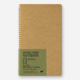 TRAVELER's Company - Spiral Ring Notebook - Blank DW Kraft Paper - A5 Slim