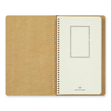 TRAVELER's Company - Spiral Ring Notebook - Blank DW Kraft Paper - A5 Slim