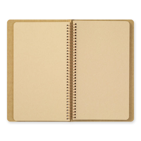 Traveler's Company - Spiral Ring Notebook - Blank DW Kraft Paper - A5 Slim