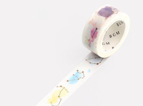 BGM Washi Tape - Constellation Colorful