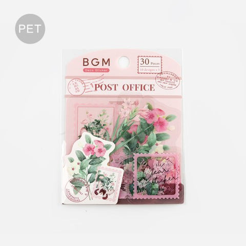 BGM Flake Sticker - Garden Post Office - Pink