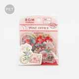 BGM Flake Sticker - Garden Post Office - Red