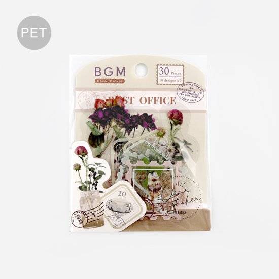 BGM Flake Sticker - Garden Post Office - Dried Flower