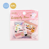 BGM Flake Sticker - Leisurely Time - Pink