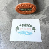 SANBY x Mizushima Date Stamp with Frame - Lakeside